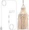 Boho Plug in Pendant Light Macrame Lamp Shade, Hanging Lamp with Plug in Cord,On/Off Switch,Bohemian Hanging Light Fixtures That Plug Into Wall Outlet for Bedroom Decor Living Room